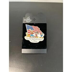 Disney Mickey Mouse Friends 2002 Patriotic Trading Pin I Thank America
